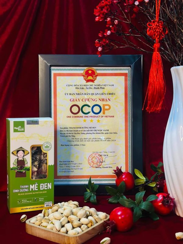 Thanh dinh dưỡng mè đen đạt giải OCOP 3 sao tại Liên Chiểu – Chuyện nhỏ mang dấu ấn lớn